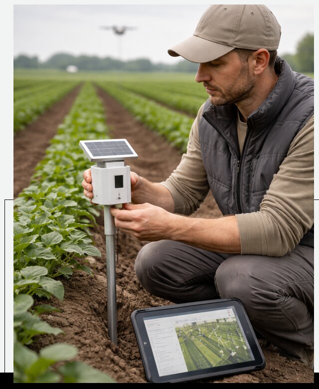 IoT мониторинг сельскохозяйственных полей и контроля в Крымске